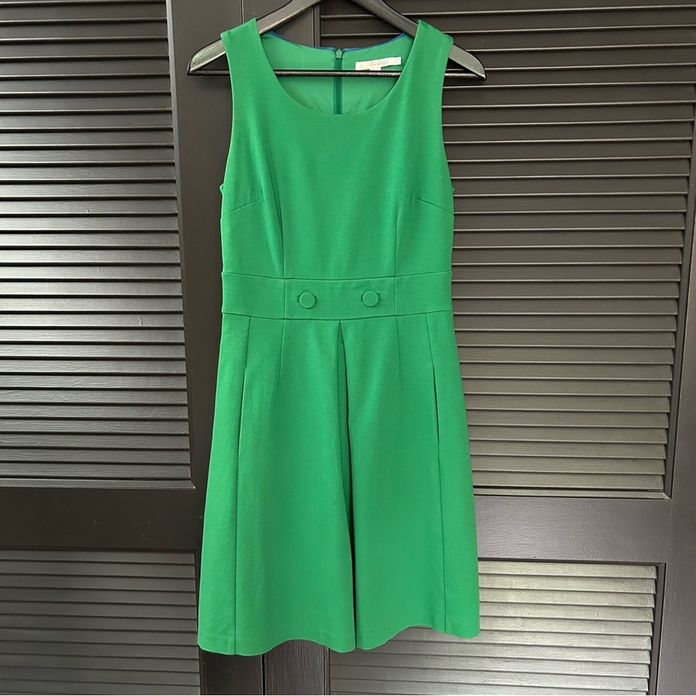 Boden Green Sleeveless Dress
